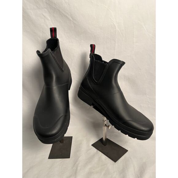 Tretorn Chelsea Rain Boots Women’s 9 Black Waterproof New - Picture 2 of 8